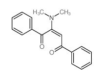 2-Butene-1,4-dione,2-(dimethylamino)-1,4-diphenyl-结构式