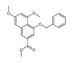 5,7-二甲氧基-4-(苯基甲氧基)-2-萘羧酸甲酯结构式
