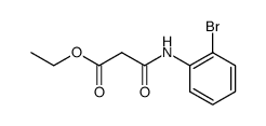 N-(2-bromo-phenyl)malonamic acid ethyl ester结构式