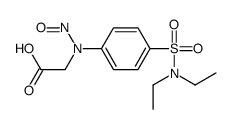 2-[4-(diethylsulfamoyl)-N-nitrosoanilino]acetic acid结构式
