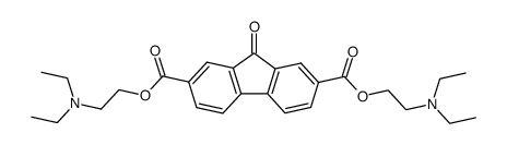 9-Oxo-9H-fluorene-2,7-dicarboxylic acid bis-(2-diethylamino-ethyl) ester Structure