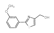 [2-(3-甲氧基苯基)噻唑-4-基]甲醇结构式