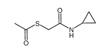 thioacetic acid S-cyclopropylcarbamoylmethyl ester Structure