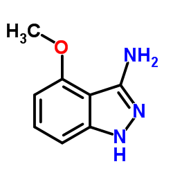 4-甲氧基-1H-吲唑-3-胺结构式