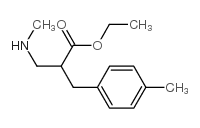 2-甲基氨基甲基-3-对甲苯丙酸乙酯结构式