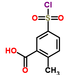 5-氯磺酰基-2-甲基苯甲酸结构式