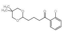 2'-CHLORO-4-(5,5-DIMETHYL-1,3-DIOXAN-2-YL)BUTYROPHENONE结构式