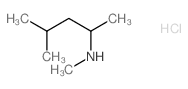 N,4-Dimethyl-2-pentanamine hydrochloride结构式