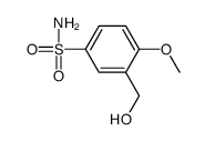 3-(hydroxymethyl)-4-methoxybenzenesulfonamide Structure