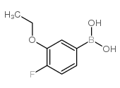 3-乙氧基-4-氟苯硼酸结构式