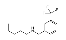 N-[[3-(trifluoromethyl)phenyl]methyl]pentan-1-amine结构式