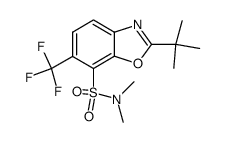 2-tert-Butyl-6-trifluoromethyl-benzooxazole-7-sulfonic acid dimethylamide Structure