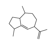 1,4-dimethyl-7-prop-1-en-2-yl-1,2,3,3a,4,5,6,7-octahydroazulene Structure