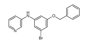 (3-benzyloxy-5-bromo-phenyl)-pyridin-3-yl-amine结构式