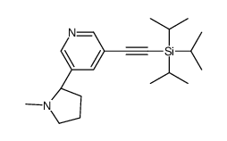 5-三异丙基甲硅烷基乙炔基(S)-(-)-尼古丁结构式