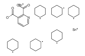bis(tricyclohexylstannyl) pyridine-2,3-dicarboxylate结构式