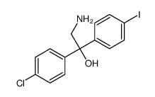 2-amino-1-(4-chlorophenyl)-1-(4-iodophenyl)ethanol Structure