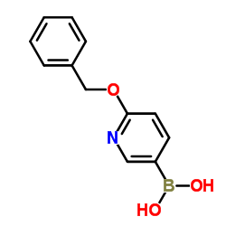 6-苄氧基吡啶-3-硼酸结构式