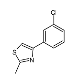 4-(3-chlorophenyl)-2-methyl-1,3-thiazole Structure