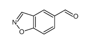 1,2-苯异噁唑-5-羧醛结构式