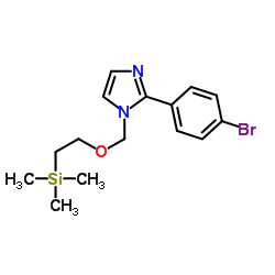 2-(4-Bromophenyl)-1-{[2-(trimethylsilyl)ethoxy]methyl}-1H-imidazole Structure