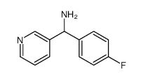 3-Pyridinemethanamine, α-(4-fluorophenyl) Structure