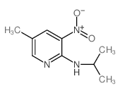 2-异丙基氨基-5-甲基-3-硝基吡啶结构式