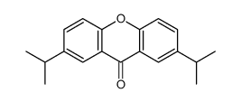 2,7-di(propan-2-yl)xanthen-9-one结构式