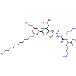 Myristoyl Pentapeptide-17 Structure