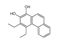 3,4-diethylphenanthrene-1,2-diol结构式