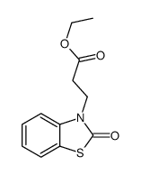 ethyl 3-(2-oxo-1,3-benzothiazol-3-yl)propanoate结构式