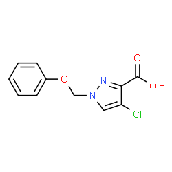 4-Chloro-1-(phenoxymethyl)-1H-pyrazole-3-carboxylic acid Structure