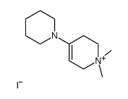 1,1-dimethyl-4-piperidin-1-yl-3,6-dihydro-2H-pyridin-1-ium,iodide结构式
