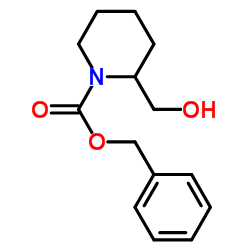 1-N-苄氧羰基-2-羟甲基哌啶结构式
