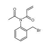 N-acetyl-N-[2-(bromomethyl)phenyl]acrylamide Structure