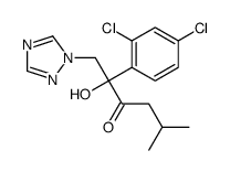 2-(2,4-dichlorophenyl)-2-hydroxy-5-methyl-1-(1,2,4-triazol-1-yl)hexan-3-one Structure