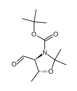 (4S,5R)-4-Formyl-2,2,5-triMethyl-3-oxazolidinecarboxylic Acid 1,1-Dimethylethyl Ester Structure