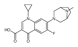 1-cyclopropyl-6-fluoro-7-(8-methyl-3,8-diazabicyclo[3.2.1]octan-3-yl)-4-oxoquinoline-3-carboxylic acid Structure