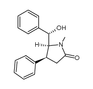 (+/-)-(4R*,5R*,7R*)-5-(α-hydroxybenzyl)-1-methyl-4-phenylpyrrolidin-2-one结构式