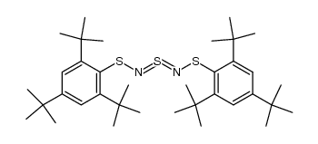 Bis(2,4,6-tri-tert-butylphenylsulfenyl)schwefeldiimid结构式