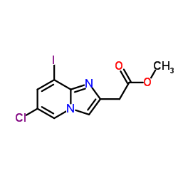 Methyl (6-chloro-8-iodoimidazo[1,2-a]pyridin-2-yl)acetate Structure
