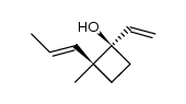 trans 2-methyl-2-(prop-1-enyl)-1-vinyl cyclobutanol Structure