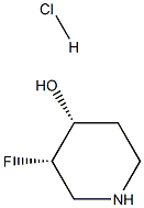 (3S,4R)-3-氟哌啶-4-醇盐酸盐结构式