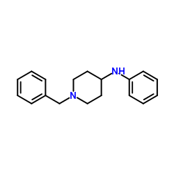 4-Anilino-1-benzylpiperidine structure