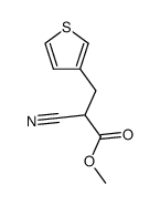 methyl 2-cyano-3-(3-thienyl)propionate结构式