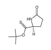 t-butyl 2-pyrrolidinethione-5-carboxylate结构式