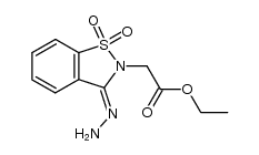2-ethoxycarbonylmethyl-3-hydrazino-1,2-benzisothiazole-1,1-dioxide结构式