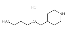 4-(Butoxymethyl)piperidine hydrochloride Structure