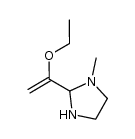 2-(1'-ethoxyvinyl)-1-methyl-1,3-imidazolidine结构式