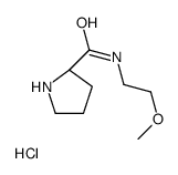 N-(2-Methoxyethyl)-L-prolinamide hydrochloride (1:1) Structure